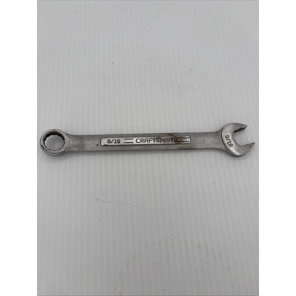 Vintage Craftsman 9/16 inch VV 4444696 Combination Wrench 12 Pt Forged Made USA
